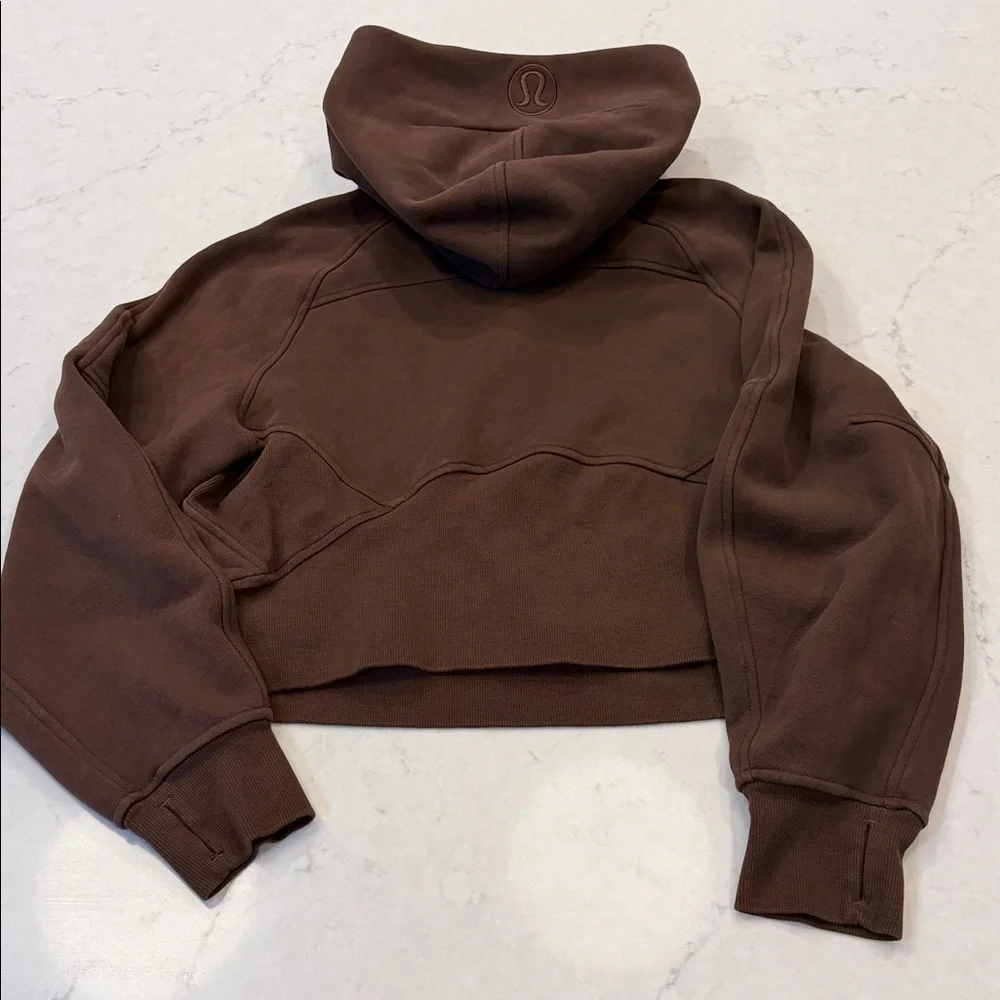Lululemon Scuba Oversized Funnel-Neck‎ Half Zip Hoodie Java XS/S